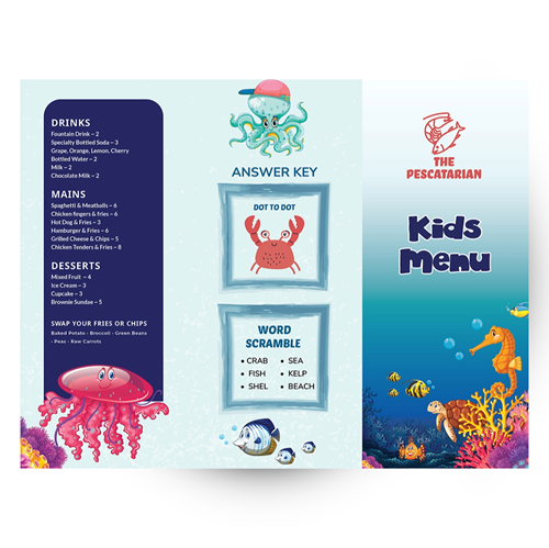 Show details for Kids - Sea-Food Menu