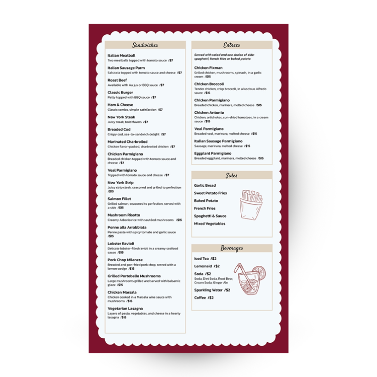 Show details for Bella Cucina - Maroon