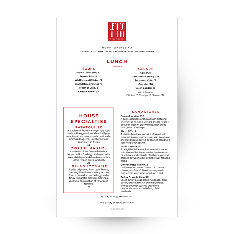 Show details for Bistro Elegant