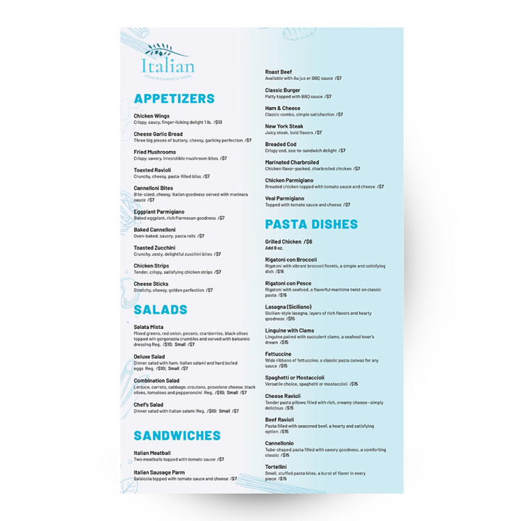 Show details for Italian Fresca - Blue